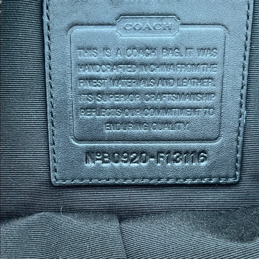 Coach Signature Monogram Shoulder Bag in Black & White Y2K - Picture 3 of 9